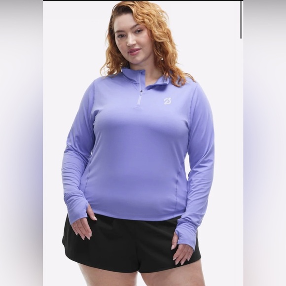 Peloton Tops - Peloton Soft Tech 1/4 Zip Jersey in Purple size XL